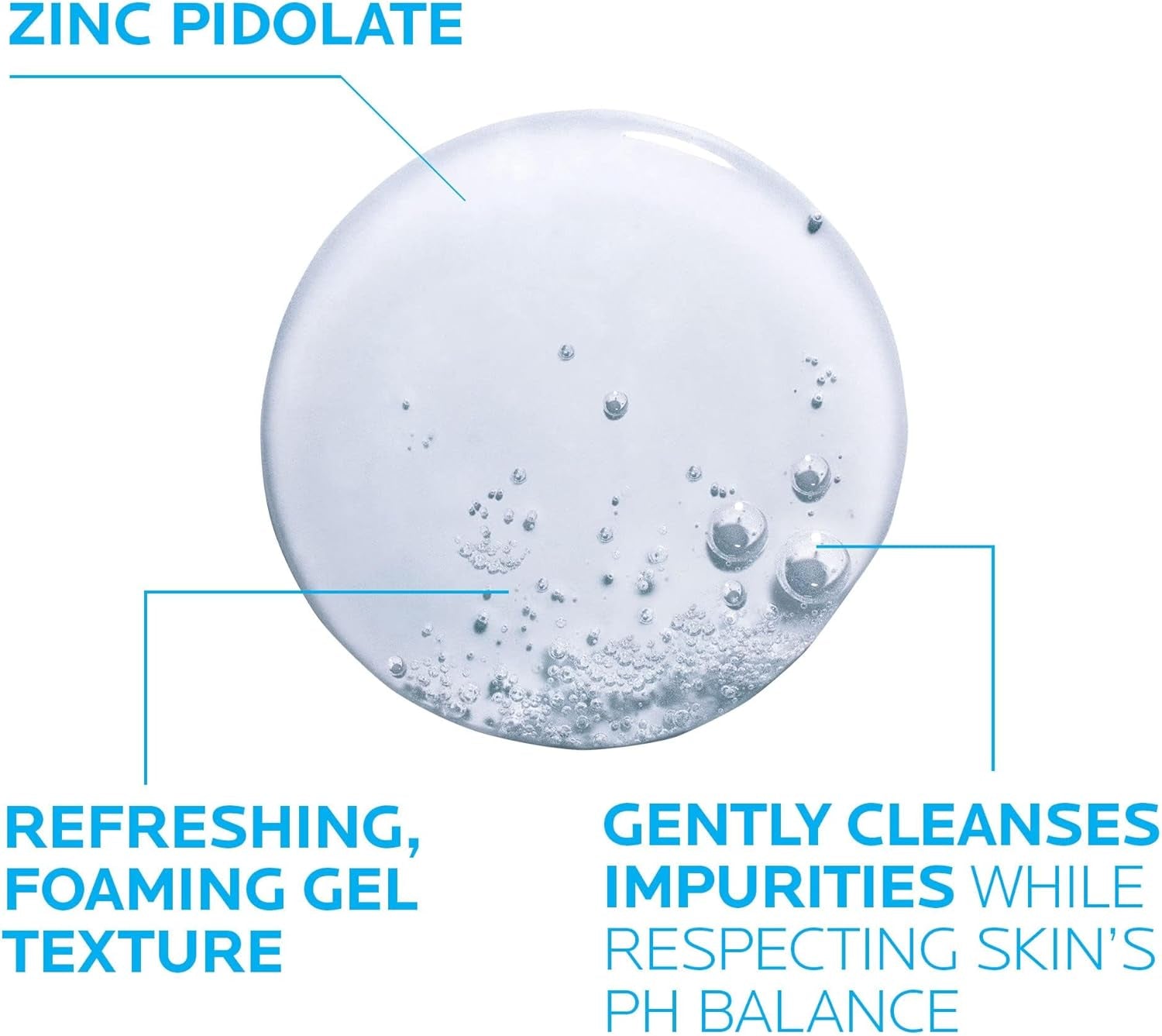 La Roche Posay Anti-Acne Cleanser, Purifying Foaming Gel, Cleanser for Oily Skin, Soap-Free and Paraben-Free, Effaclar, 200Ml